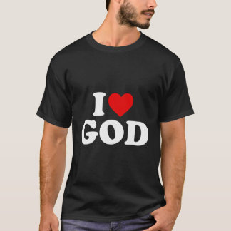 Ik hou van God - Hart T-shirt