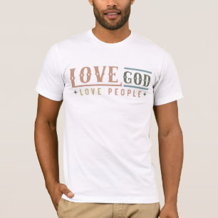 Ik hou van God, hou van mensen T-shirt