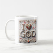Ik hou van God Koffiemok (Links)