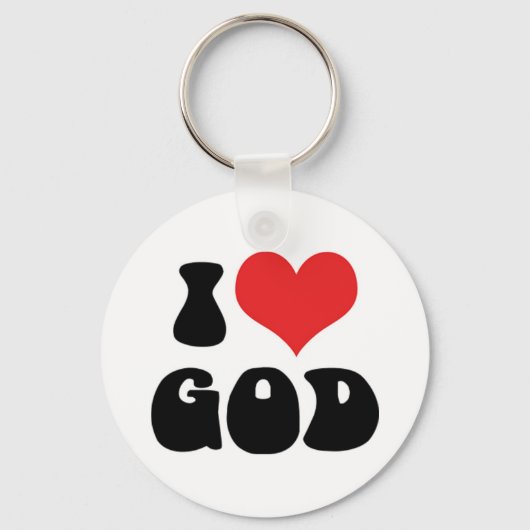 Ik Hou Van God Sleutelhanger (Voorkant)
