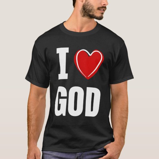 Ik hou van God T-shirt (Voorkant)