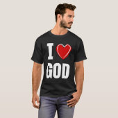 Ik hou van God T-shirt (Voorkant volledig)