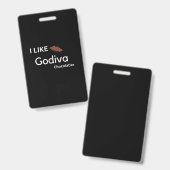 Ik hou van godiva badge (Voor- en achterkant)