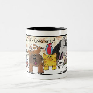 Ik hou van Gods creaties! Tweekleurige Koffiemok