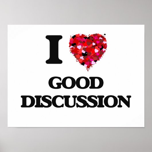 Ik hou van goede discussie poster (Voorkant)