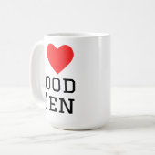Ik hou van goede mannen koffiemok (Voorkant links)