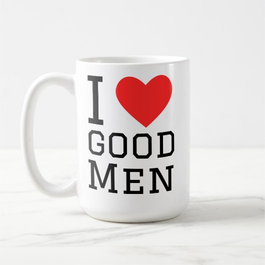 Ik hou van goede mannen koffiemok (Links)