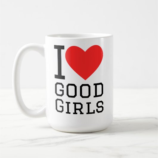 Ik hou van goede meisjes koffiemok (Links)
