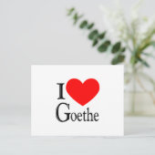 Ik hou van Goethe Briefkaart (Staand voorkant)