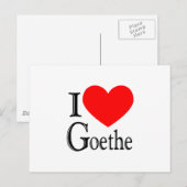 Ik hou van Goethe Briefkaart (Voorkant / Achterkant)