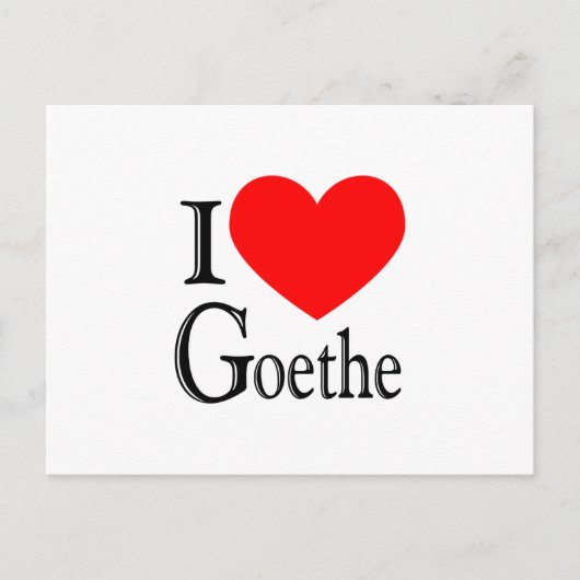 Ik hou van Goethe Briefkaart (Voorkant)
