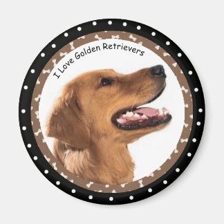 Ik hou van Golden Retrievers Magnet