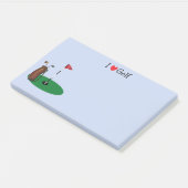 Ik hou van Golf 10 x 6-inch Post-it® notes (Schuin)