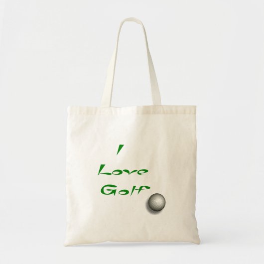 Ik hou van Golf Bag Tote Bag (Voorkant)