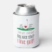 Ik hou van Golf Blikjeskoeler (Blikje Voorkant)