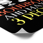 Ik hou van Golf Bourbon en misschien 3 mensen Golf Poster (Hoek)