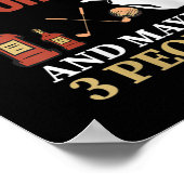 Ik hou van Golf Bourbon en misschien 3 mensen Golf Poster (Hoek)