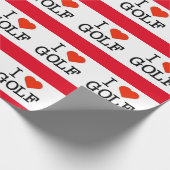 Ik hou van Golf Cadeaupapier (Hoek)