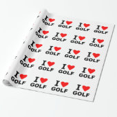 Ik hou van Golf Cadeaupapier (Uitgerold)