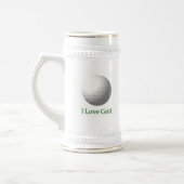 Ik hou van Golf Design Beer Stein Bierpul (Links)