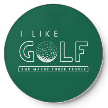 Ik hou van golf en misschien drie mensen golf cita
