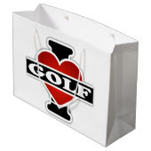 Ik hou van Golf Groot Cadeauzakje (Achterkant Gekanteld)