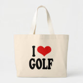 Ik hou van Golf Grote Tote Bag (Voorkant)