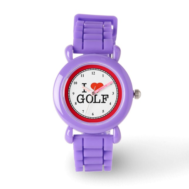 Ik hou van Golf Horloge (Voorkant)