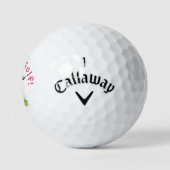 "Ik hou van golf" Leuke Golf Gal Golf Ball Golfballen (Logo)