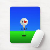 Ik hou van Golf Muismat (Met muis)