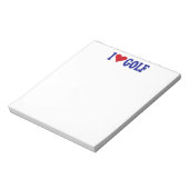 Ik hou van Golf Notitieblok (Linkerzijde)