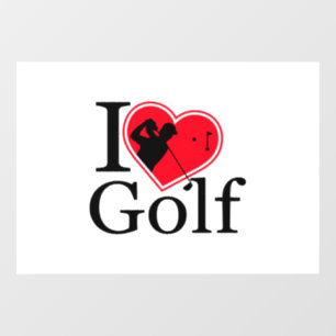 Ik hou van Golf Raamsticker