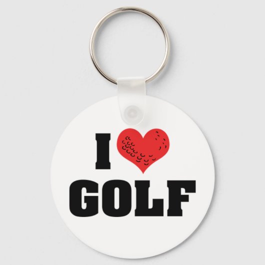 Ik Hou Van Golf Sleutelhanger (Voorkant)