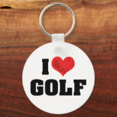Ik Hou Van Golf Sleutelhanger (Voorkant)