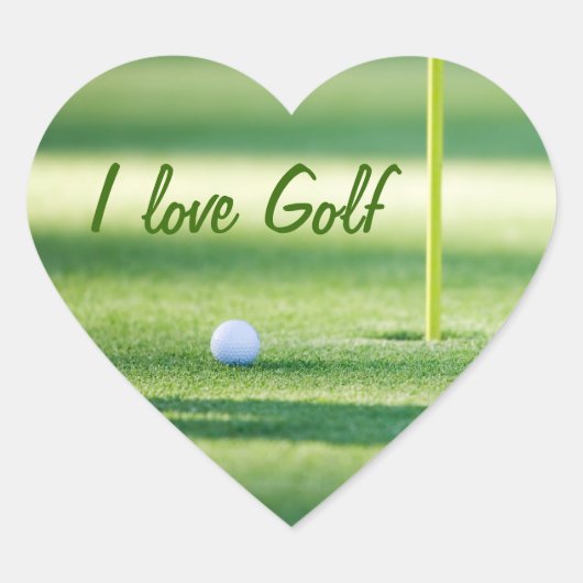 Ik hou van golf sticker (Voorkant)