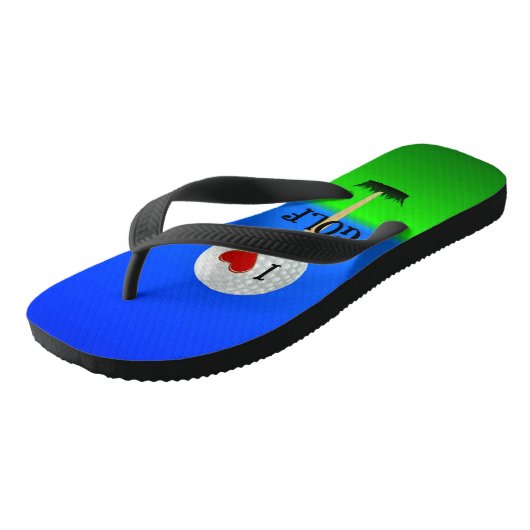 Ik hou van Golf Teenslippers (Schuin)