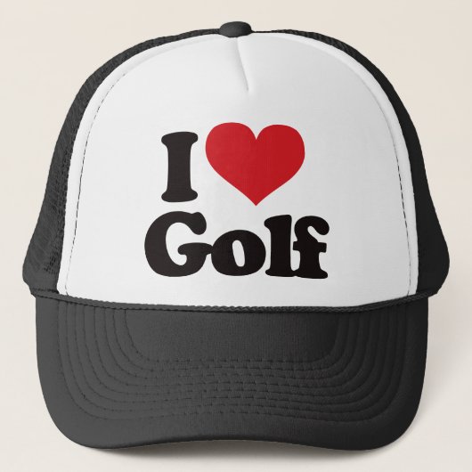 Ik hou van Golf Trucker Pet (Voorkant)