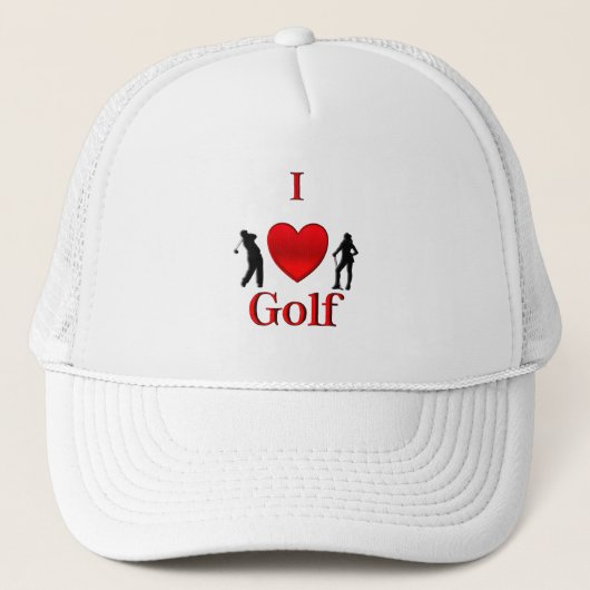 Ik hou van golf trucker pet (Voorkant)