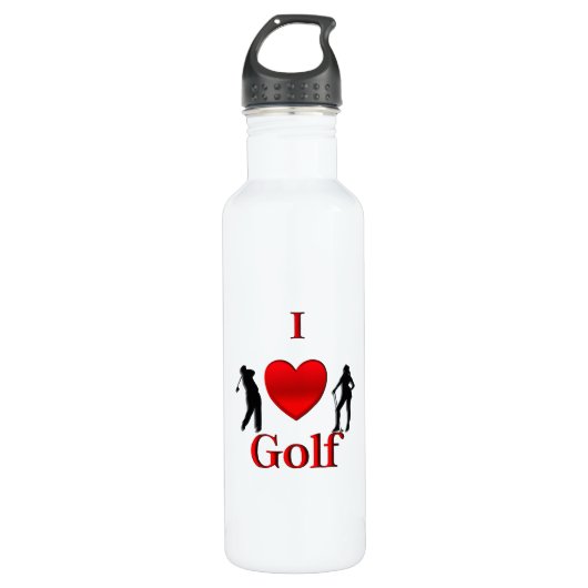 Ik hou van golf waterfles  (Voorkant)