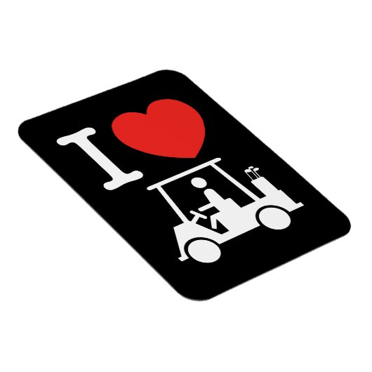 Ik hou van golfkar magneet (Rechterzijde)