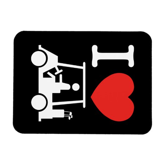 Ik hou van golfkar magneet (Horizontaal)