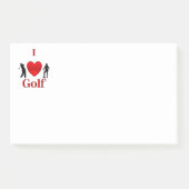 Ik hou van golfsport post-it® notes (Voorkant)