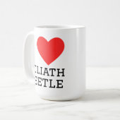 Ik hou van Goliath kever Koffiemok (Voorkant links)