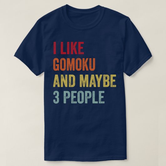 Ik hou van Gomoku misschien 3 mensen 1 T-shirt (Design voorkant)