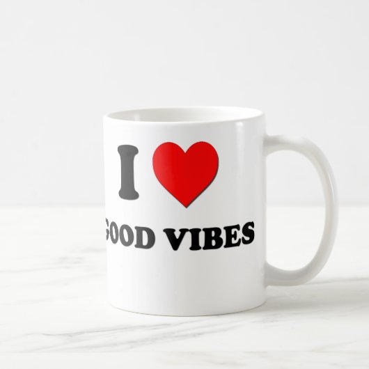 Ik hou van Good Vibes Koffiemok (Rechts)