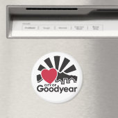 Ik hou van Goodyear Round Magnet (Insitu (Vaatwasser))