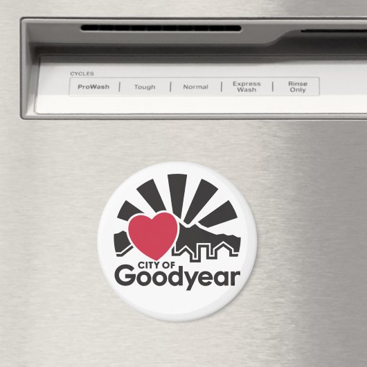 Ik hou van Goodyear Round Magnet (Insitu (Vaatwasser))