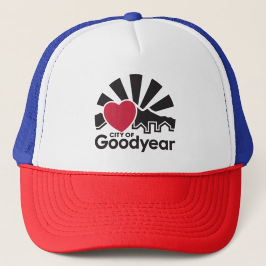 Ik hou van Goodyear Trucker Hat Trucker Pet (Voorkant)