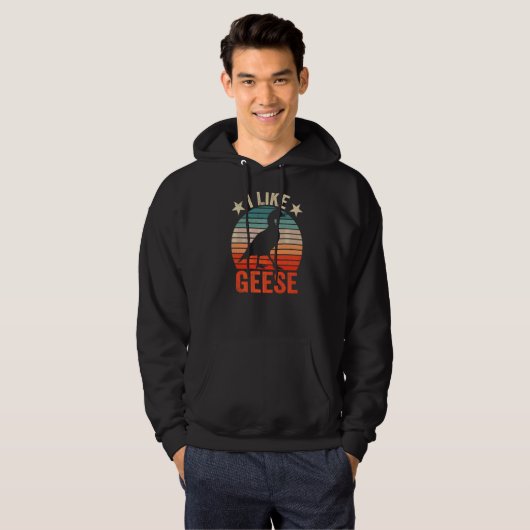 Ik hou van Goose Animal Eigenaar Hoodie (Voorkant volledig)