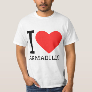 Ik hou van gordeldieren t-shirt